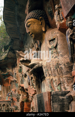 Dazu Höhle Kunst China 4 Stockfoto