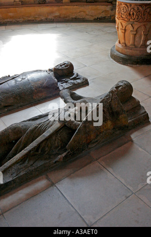 Die Bildnisse von Tempelritter aus dem 13. Jahrhundert in der Temple Church in London Stockfoto