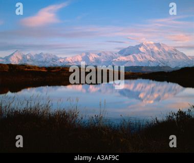 Denali, Denali National Park, Alaska, USA, Mt McKinley und die Alaska Range, Reflexion Stockfoto