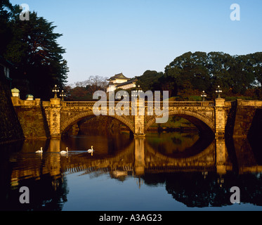 Imperial Palace Nijubashi Brücke Tokio Japan Stockfoto