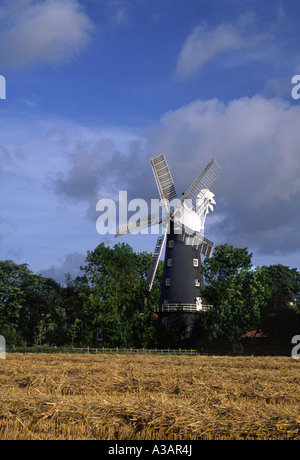 Fünf segelte Windmühle am Alford in Lincolnshire Stockfoto