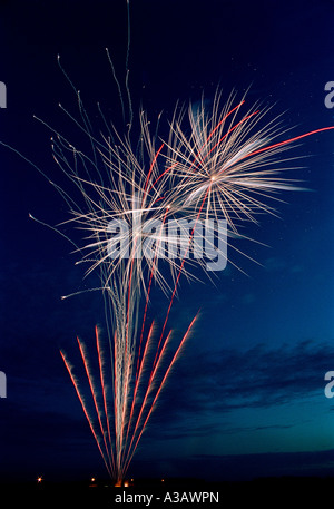 Feuerwerk. Stockfoto