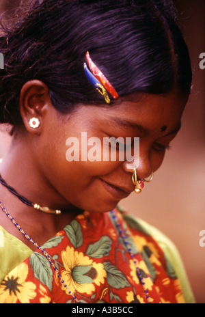 Indianerin Koraput Bezirk Orissa, Indien Stockfoto
