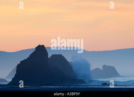 Sonnenaufgang am Harris Beach State Park südliche Oregon Küste Stockfoto