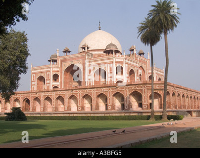 DELHI Indien Asien November Humayun Mausoleum das erste und eines der besten Beispiele für ein Gartengrab Stockfoto