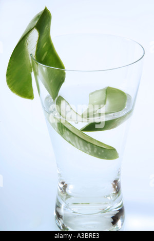 Aloe Vera Saft Stockfoto