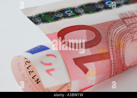 zehn-Euro-Banknote Stockfoto