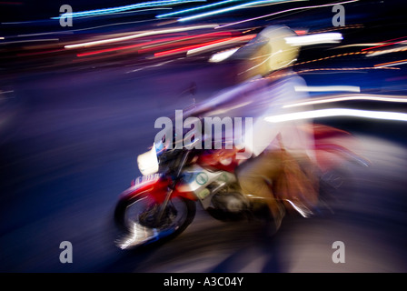 Heiligabend in Albuquerque, New Mexico die Altstadt zu gelangen. Stockfoto