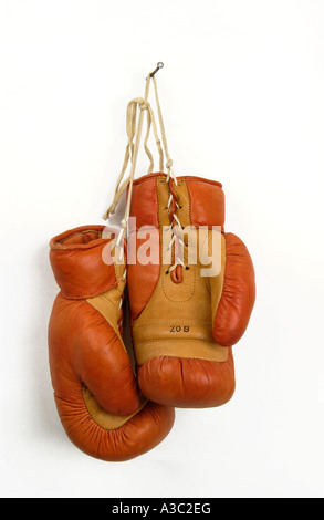 Paar Boxhandschuhe Stockfoto