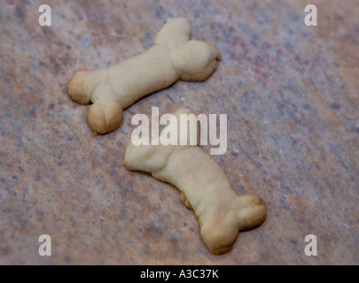 Cookies in Form von Hundeknochen Stockfoto