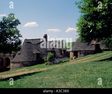 Les Cabanes du Breuil in der Nähe von Sarlat, Dordogne, Frankreich Stockfoto