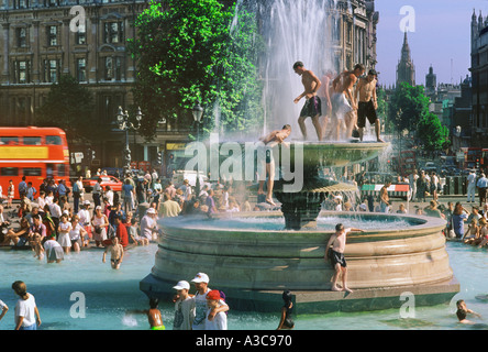 Trafalgar Square London England Stockfoto