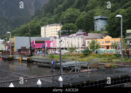 Stadt von Juneau, der Hauptstadt von Alaska Stockfoto