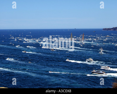 Sydney-Hobart-Regatta, Sydney New South Wales Australien. Stockfoto