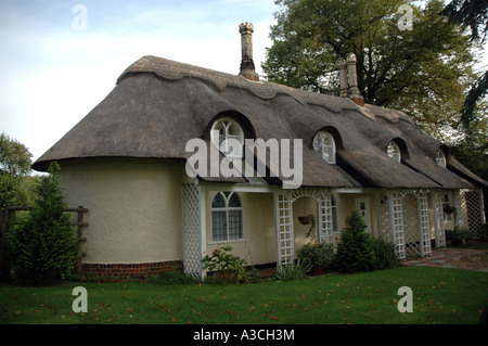 Altes Haus in der Nähe von Ickwell Dorf, Bedfordshire County in England Stockfoto