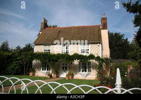 Altes Haus in der Nähe von Ickwell Dorf, Bedfordshire County in England Stockfoto