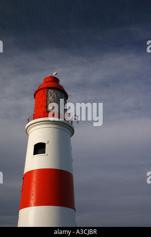 Souter Leuchtturm am Lizard Point Whitburn Sunderland Tyne & Verschleiß Vereinigtes Königreich Stockfoto