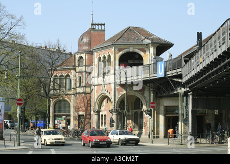 u-Bahnstation Schlesisches Tor in Kreuzberg, Deutschland, Berlin Stockfoto