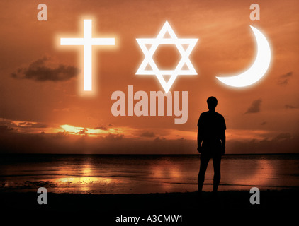 Religionen der Welt Stockfoto