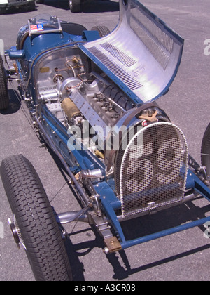 Rolex Monterey Historic Automobil Rennen Laguna Seca Raceway California klassischen Bugatti Maschine detail Stockfoto