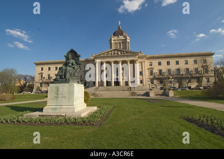 Kanada Manitoba Winnipeg Legislative Building Statue der Königin Victoria Stockfoto