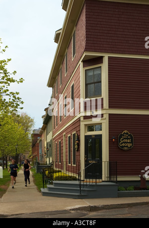 Kanada Prince Edward Island Charlottetown die Gasthöfe auf Great George Hotel Unterkunft Läuferinnen Stockfoto