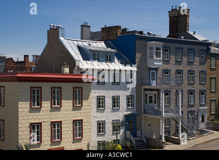 Typische Architektur Kanada Quebec Quebec Stadt Vieux Quebec Oberstadt Stockfoto