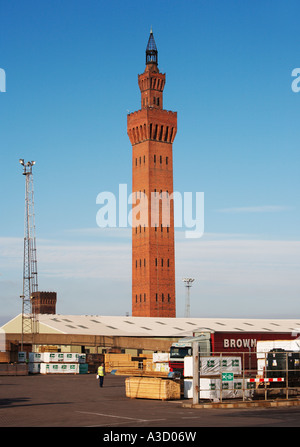 Dock Tower at Grimsby Lincolnshire UK Stockfoto