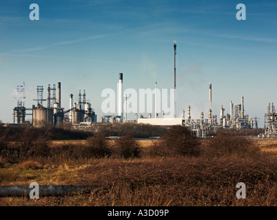 Conoco Phillips Ölraffinerie bei Süd Killingholme, Immingham, Lincolnshire, England, UK Stockfoto