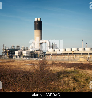 Conoco Phillips Ölraffinerie bei Süd Killingholme Immingham Lincolnshire England UK Stockfoto