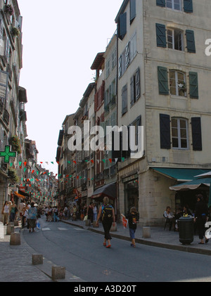 Charakteristische Ansicht von Bayonne Centre Aquitaine Südwest-Frankreich Europa Stockfoto