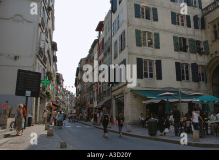 Charakteristische Ansicht von Bayonne Centre Aquitaine Südwest-Frankreich Europa Stockfoto