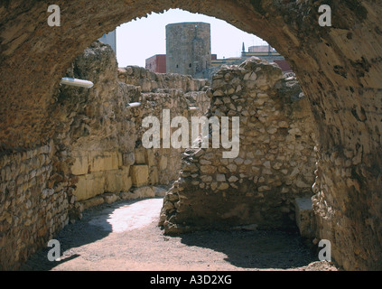 Römische Ruinen Tarragona Katalonien Catalunya Cataluña katalanischen Costa Dorada España Spanien Spanisch Iberia iberischen Halbinsel Europa Stockfoto