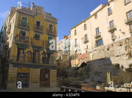 Bunte Karikaturen Tarragona Catalonia Katalonien Katalonien Costa Dorada España Spanien spanische Iberia iberischen Halbinsel Europa Stockfoto