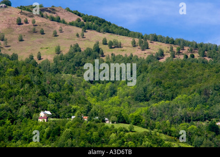 Oberhalb des Dorfes Massat, Pyrenäen Orientales, Frankreich, Juni 2005 Stockfoto