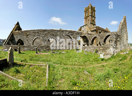 Timoleague Abbey wurde 1240 durch die Franziskaner Mönche gegründet, Irland Stockfoto