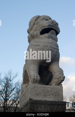 Shi-Tsza Granit Skulpturen St. Petersburg. Russland. Stockfoto