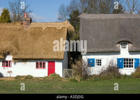 Strohgedeckten Hütten in Barrington Stockfoto