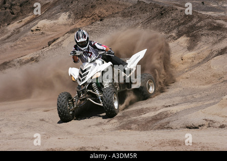 Yamaha Quad in Aktion Stockfoto