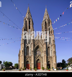 St. Philomena Christ Church, Mysore, Südindien Stockfoto