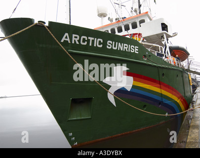 Greenpeace MV Arctic Sunrise in Leith, Edinburgh Stockfoto