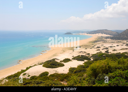 Golden Sands Beach Karpaz Halbinsel Nord-Zypern Stockfoto