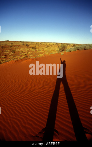 Wüste Schatten lange Beine lange Schatten 0582 Stockfoto