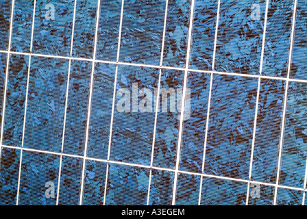 Detail einer Solarzelle, polykristallinen Stockfoto