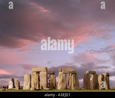 GB - WILTSHIRE: Megalithischen Stonehenge Stockfoto
