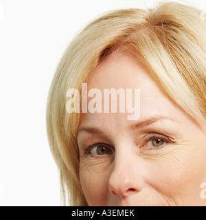 Porträt von einer reifen Frau Gesicht Stockfoto