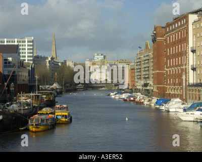 Bristol UK Bristol Dockbereiche mit viktorianischen Lager Konvertierungen neu- und Altbauten Stockfoto