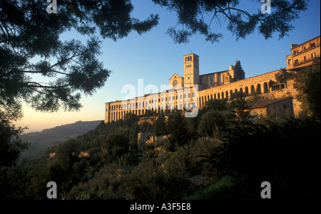Basilika des Heiligen Franz von Assisi Assisi Italien Stockfoto