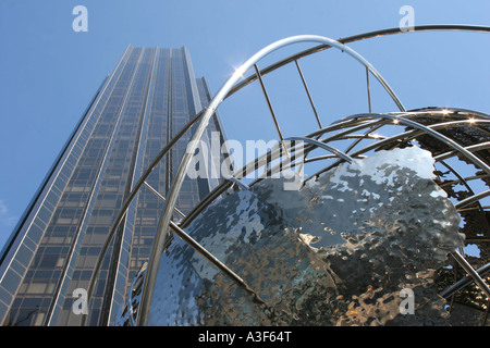 Globus Columbus Circle New York City Amerika Stockfoto