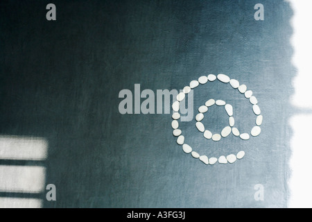 Nahaufnahme eines 'at'-Symbols Stockfoto
